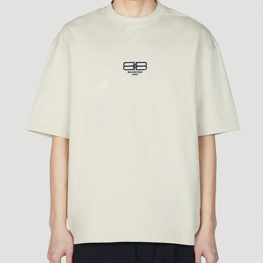 Balenciaga Beige BB Oversized T-Shirt