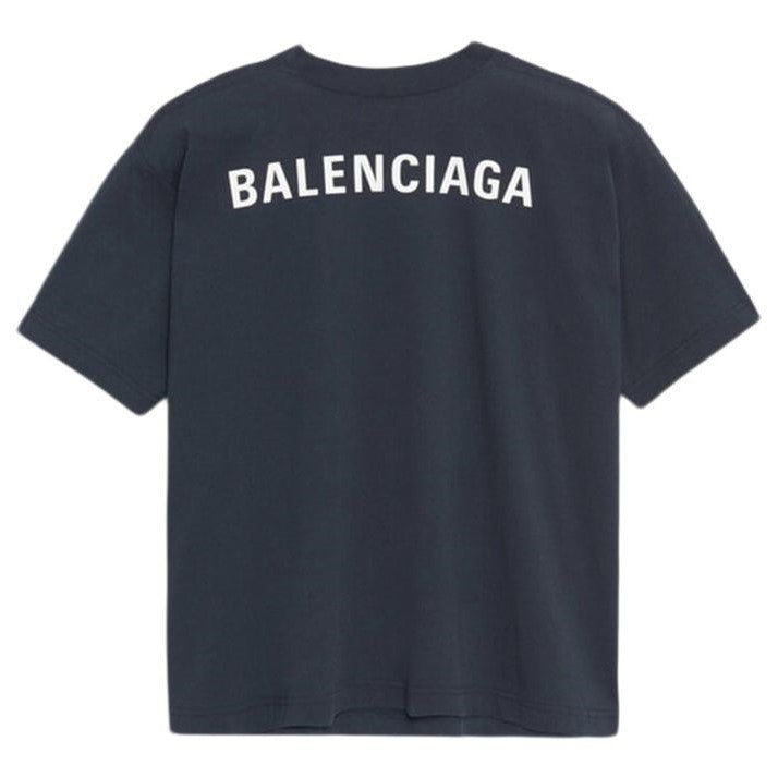 Balenciaga t shirt womens navy 2025
