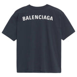 Balenciaga Oversize Logo Tee Navy (Women Fit) BAL BAL - originalfook singapore
