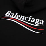 Balenciaga Political Campaign Embroidery Logo Hoodie Black BAL BAL - originalfook singapore
