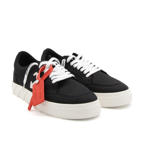 Off-White Low Vulcanized Canvas Sneakers Black Red