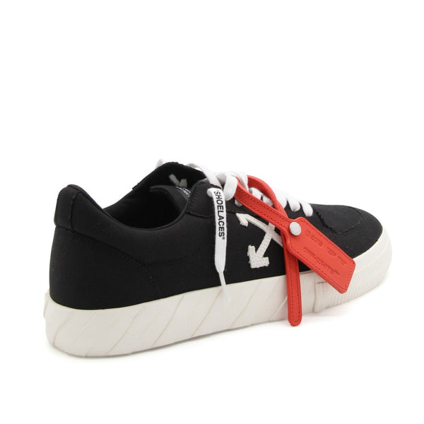 Off-White Low Vulcanized Canvas Sneakers Black Red OFF-WHITE OFF-WHITE - originalfook singapore