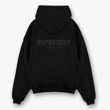 Represent Owners Club Logo Hoodie Black Reflective REPRESENT REPRESENT - originalfook singapore