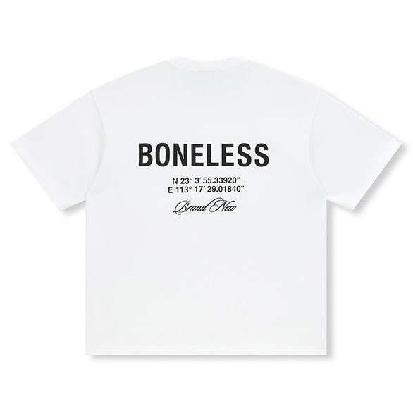 Boneless Coordinate Tee White - ORIGINALFOOK