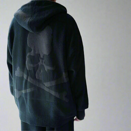 Mastermind World Lounge Full Zip Hoodie Black MASTERMIND JAPAN MASTERMIND JAPAN - originalfook singapore