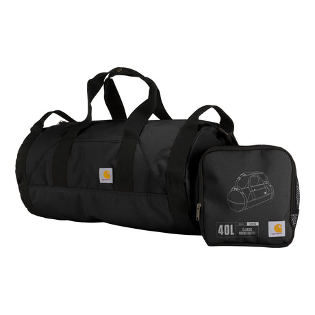 Carhartt 40L Round Duffel Bag Black CARHARTT CARHARTT - originalfook singapore