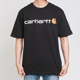 Carhartt USA K195 Signature Logo Tee Black carhartt - Originalfook Singapore