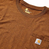 Carhartt USA K87 Workwear Pocket Tee Oiled Walnut Heather carhartt carhartt - originalfook singapore