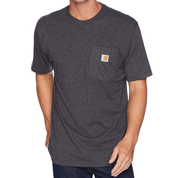 Carhartt USA Workwear Pocket Tee Carbon Heather carhartt carhartt - originalfook singapore