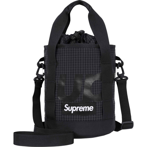 Supreme Reflective Cinch Bag Black