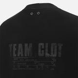 Team Wang x Team Clot black tee with logo graphic on front