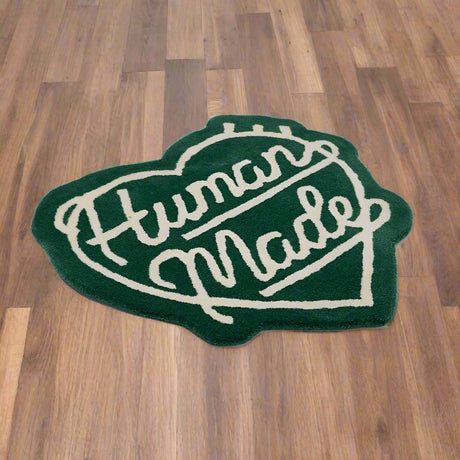 Human Made Heart Logo Medium Rug Green HUMAN MADE HUMAN MADE - originalfook singapore