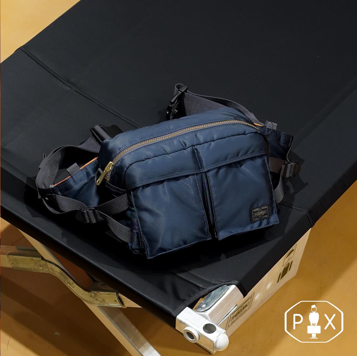 Porter Yoshida Japan PX Tanker Waist Bag Iron Blue [376