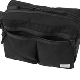 Porter Yoshida Japan Switch large shoulder bag in durable fabric with leather accents, featuring multiple compartments and adjustable strap.