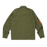 Human Made Patched Military Shirt Olive HUMAN MADE HUMAN MADE - originalfook singapore