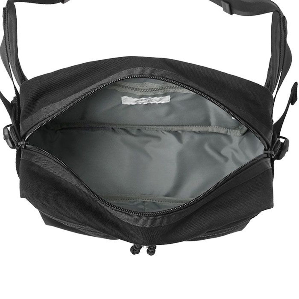Porter Yoshida Japan Switch waist bag in black, compact design with adjustable strap, made by PORTER JAPAN for versatile carrying.