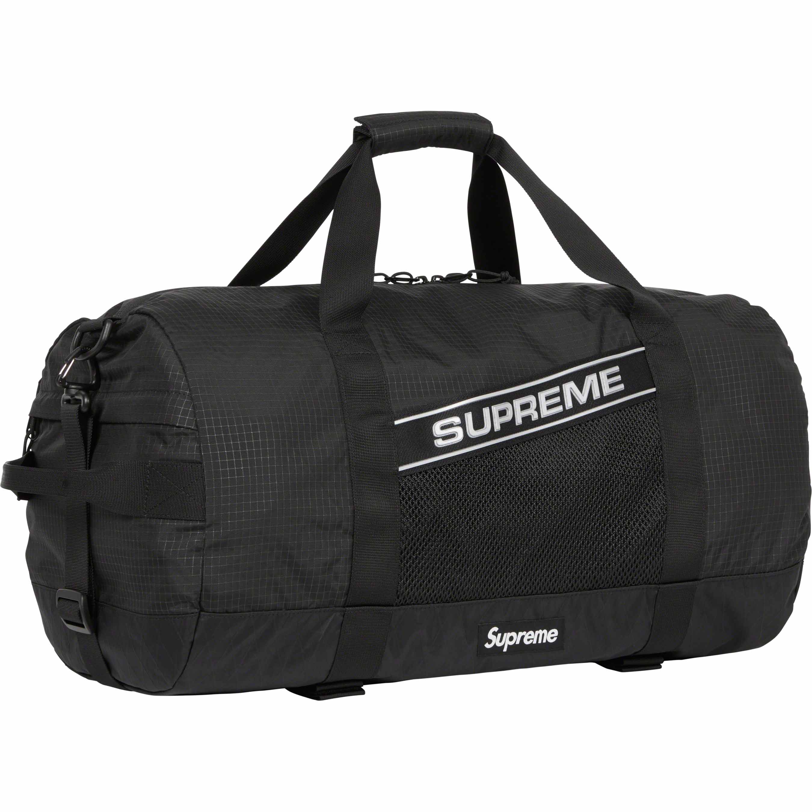 Where to buy Supreme Reflective Logo Duffle Bag Black in Singapore ORIGINALFOOK