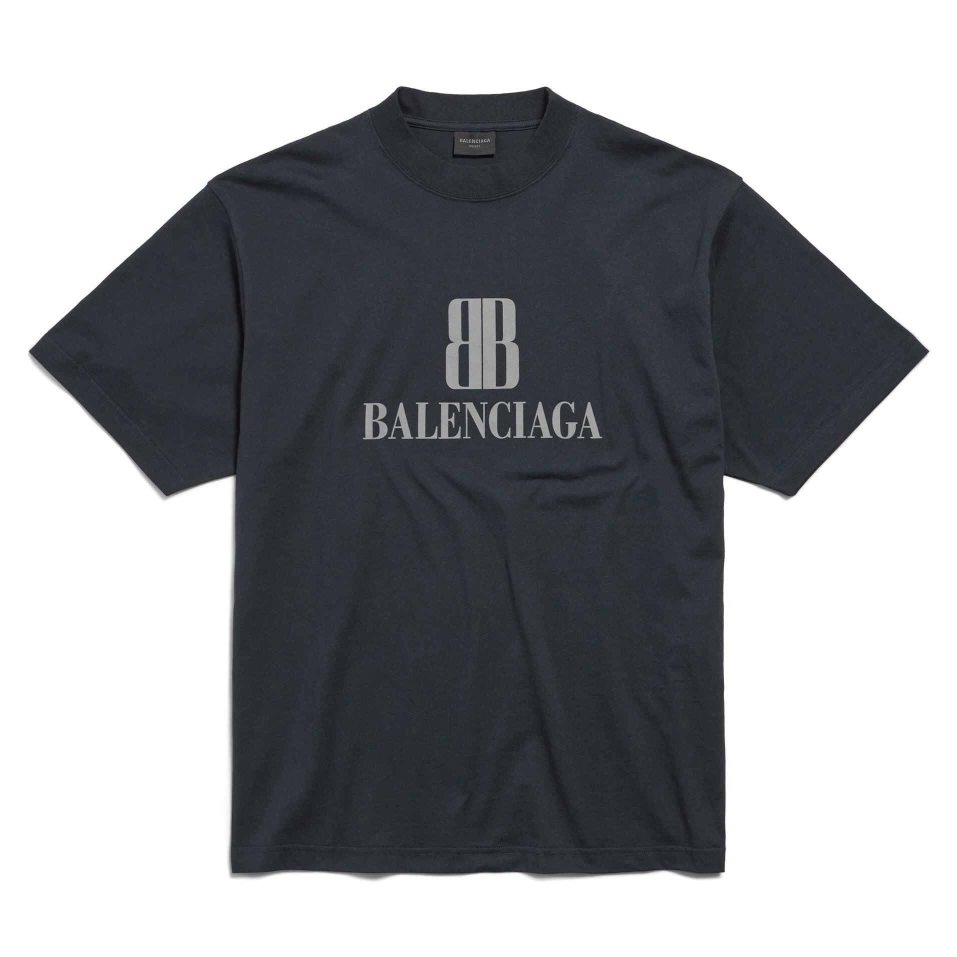 服/ファッション Balenciaga Large B Logo Back Print Tee Black M Balenciaga Large B Logo Back Print Tee Black M | ヤマダウェブコム