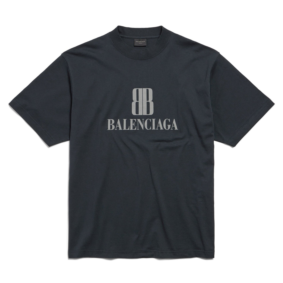 Buy Balenciaga New Back Logo Medium Fit Tee Black online