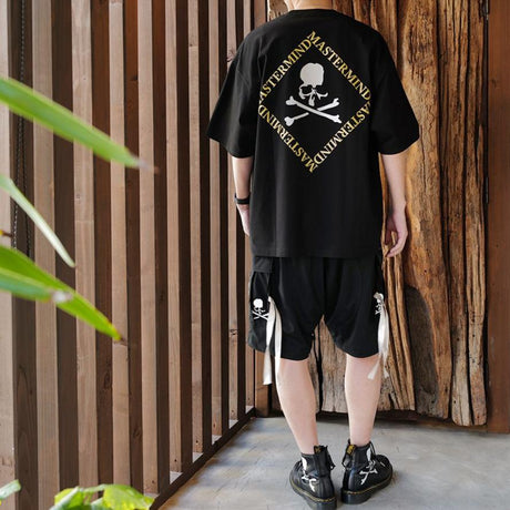 Mastermind Square Logo Boxy Tee Black Mastermind Japan Mastermind Japan - originalfook singapore