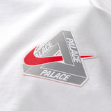 White Palace x Nike England T-shirt featuring England and Nike logos, casual fit, visible on a plain background.