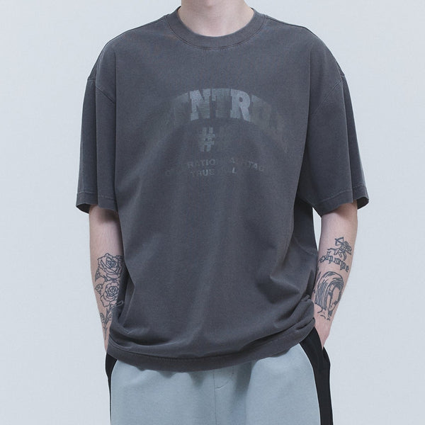 Been Trill Washed Logo Tee Grey BEEN TRILL BEEN TRILL - originalfook singapore