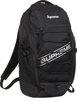 Supreme Reflective Logo Strap Black Backpack