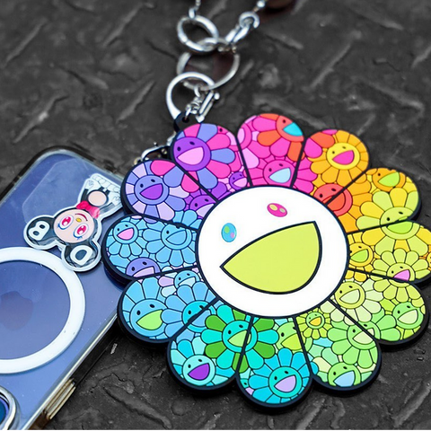 Takashi Murakami Kaikai Kiki Flower Rubber Keyring (13.5cm)