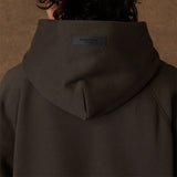 FEAR OF GOD Essentials Chest Logo Hoodie Off Black FEAR OF GOD FEAR OF GOD - originalfook singapore