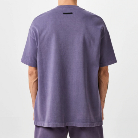 FEAR OF GOD Essentials Collegiate Logo Heavyweight Tee Violet FEAR OF GOD ESSENTIALS FEAR OF GOD ESSENTIALS - originalfook singapore