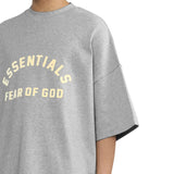 Fear of God Essentials Logo Heavyweight Light Heather Grey Tee