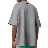 Fear of God Essentials Logo Heavyweight Dark Heather Oatmeal Tee - ORIGINALFOOK