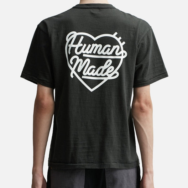 Human Made Heart Badge Tee Black HUMAN MADE HUMAN MADE - originalfook singapore