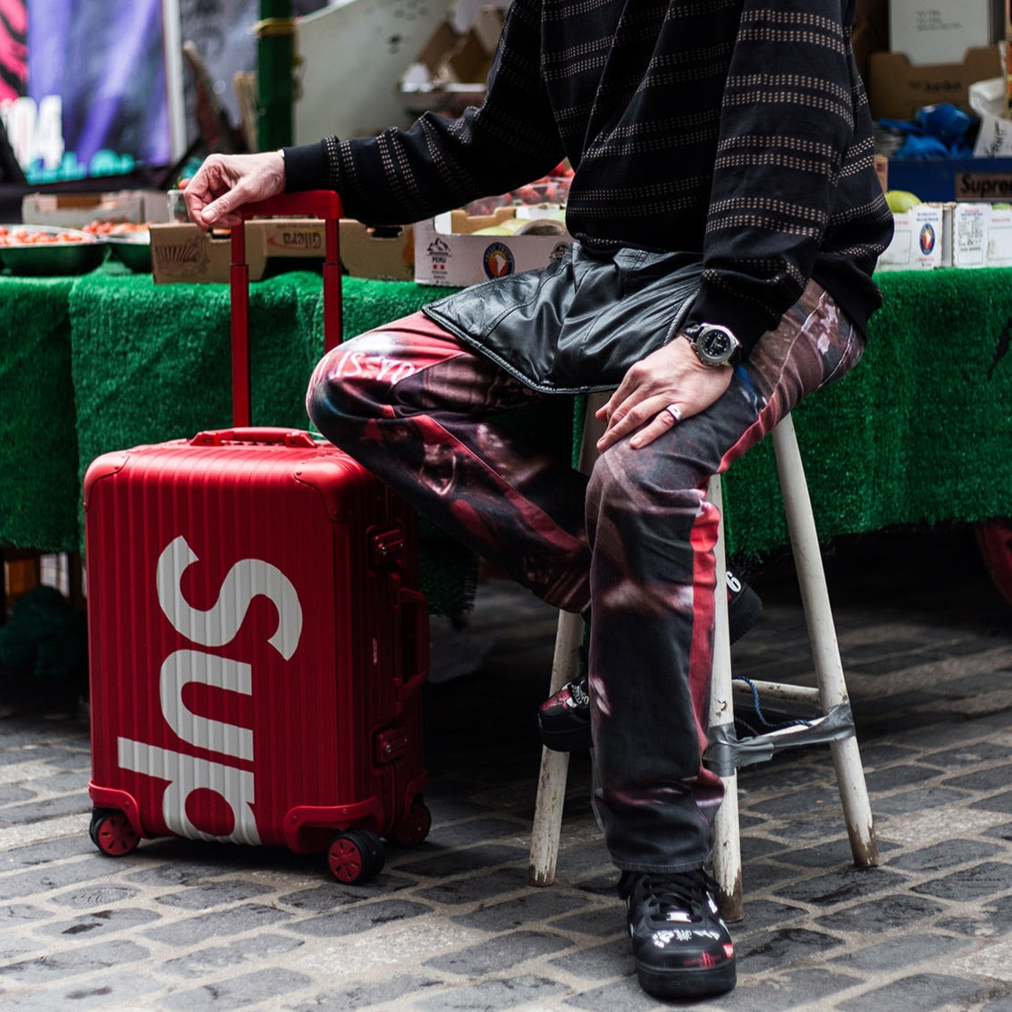 Supreme X RIMOWA Luggage 45L Red