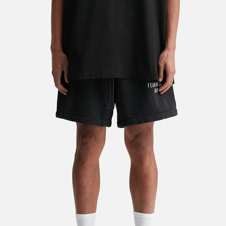 FEAR OF GOD Essentials Heavyweight Sweat Shorts Black FEAR OF GOD ESSENTIALS FEAR OF GOD ESSENTIALS - originalfook singapore