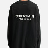 FEAR OF GOD Essentials Signature Long Sleeve Tee Black