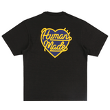 Human Made Navy Heart Badge Tee Black HUMAN MADE HUMAN MADE - originalfook singapore