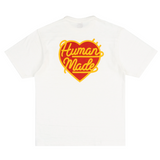 Human Made Red Heart Badge Tee White HUMAN MADE HUMAN MADE - originalfook singapore
