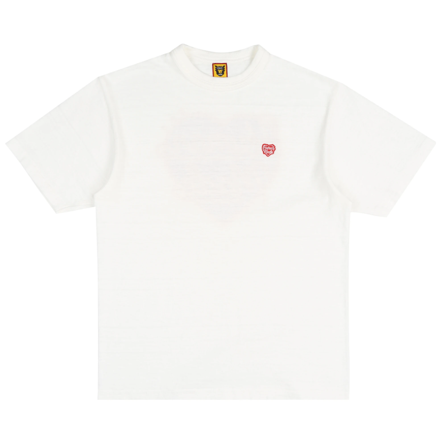 Human Made Red Heart Badge Tee White HUMAN MADE HUMAN MADE - originalfook singapore