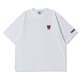 LifeWork Korea Embroidered Chest Logo Tee White lifework lifework - originalfook singapore