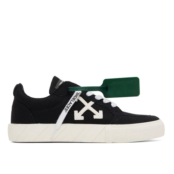 Off-White Low Vulcanized Canvas Sneakers Black OFF-WHITE OFF-WHITE - originalfook singapore