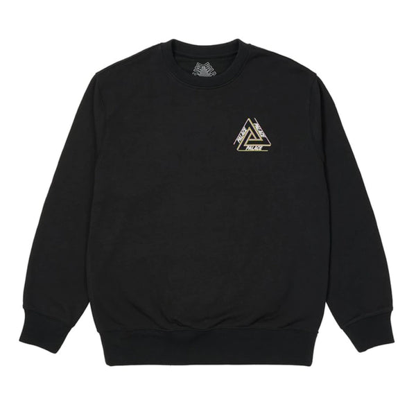 PALACE Basically A Tri-Ferg Crew Sweat Shirt Black palace palace - originalfook singapore