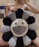 Takashi Murakami Flower Plush / Cushion - Black Grey (60cm) - ORIGINALFOOK