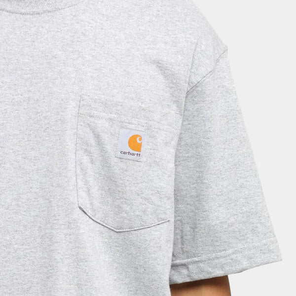 Carhartt USA K87 Workwear Pocket Tee Light Heather Grey carhartt - Originalfook Singapore