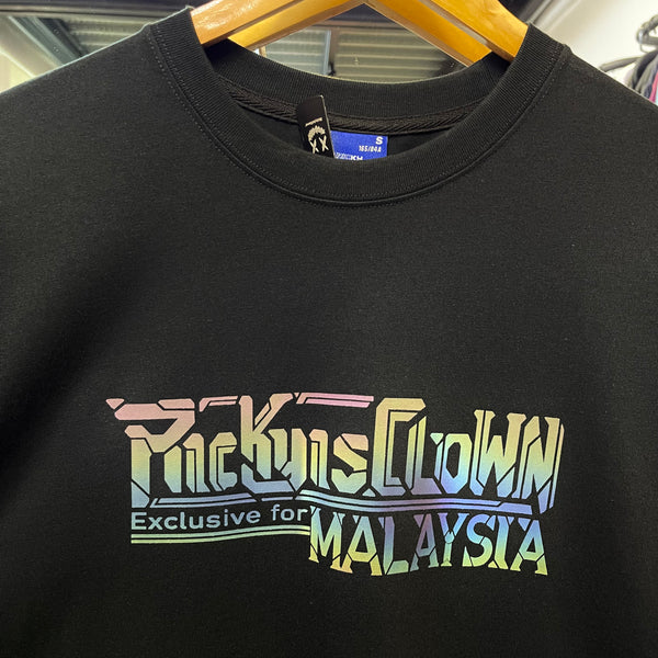 Rickyisclown [RIC] Reflective Gundam Smiley Tee Black (Malaysia Exclusive) RICKYISCLOWN RICKYISCLOWN - originalfook singapore