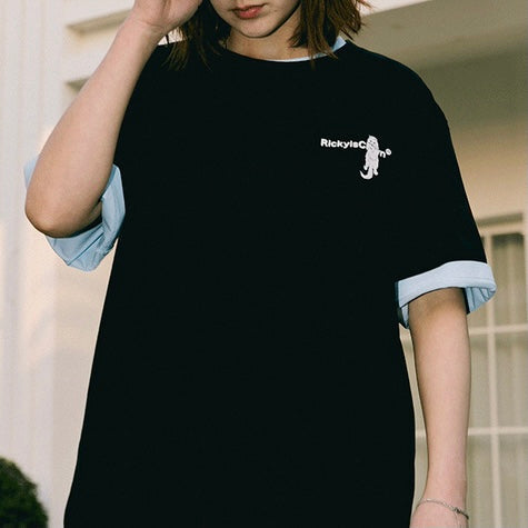 Rickyisclown [RIC] Cat Smiley Tee Black [R8210720g-PP]