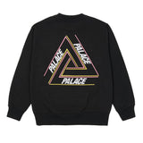 PALACE Basically A Tri-Ferg Crew Sweat Shirt Black palace palace - originalfook singapore