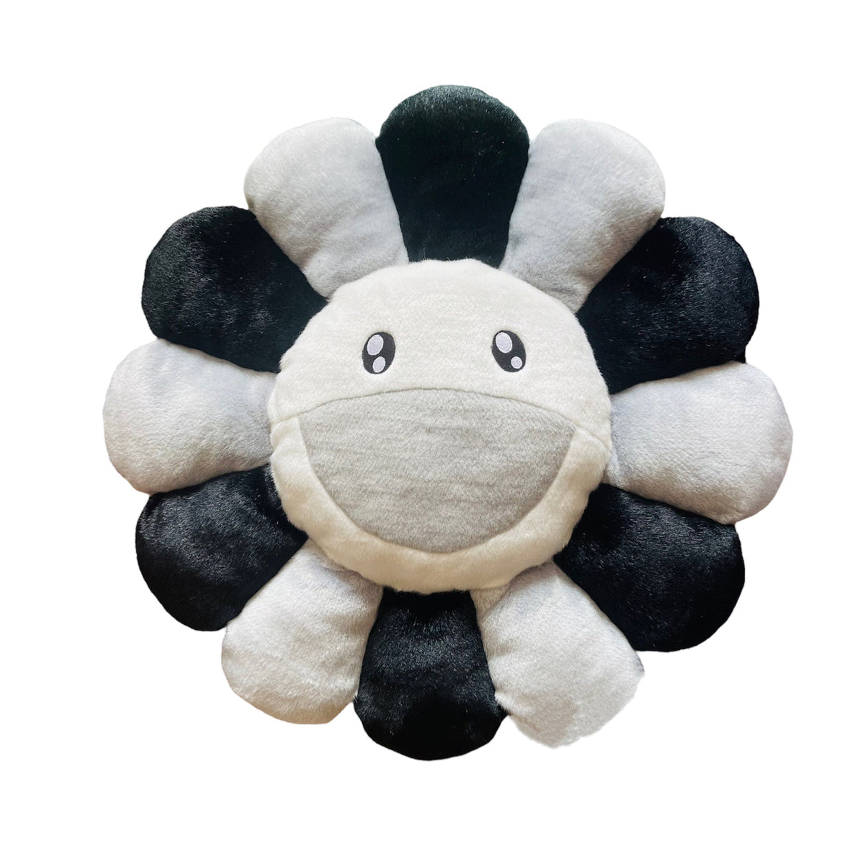 Takashi Murakami Kaikai Kiki Flower Large Plush Cushion Black Grey (60cm) TAKASHI MURAKAMI TAKASHI MURAKAMI - originalfook singapore