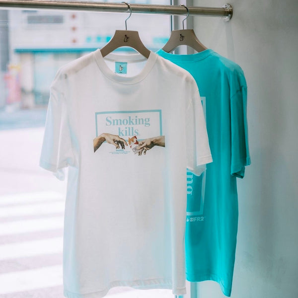 FR2 JAPAN Can I Bum A Smoke Tee White Tiffany (Japan Exclusive) #FR2 #FR2 - originalfook singapore