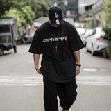 Carhartt USA K195 Signature Logo Tee Black carhartt carhartt - originalfook singapore